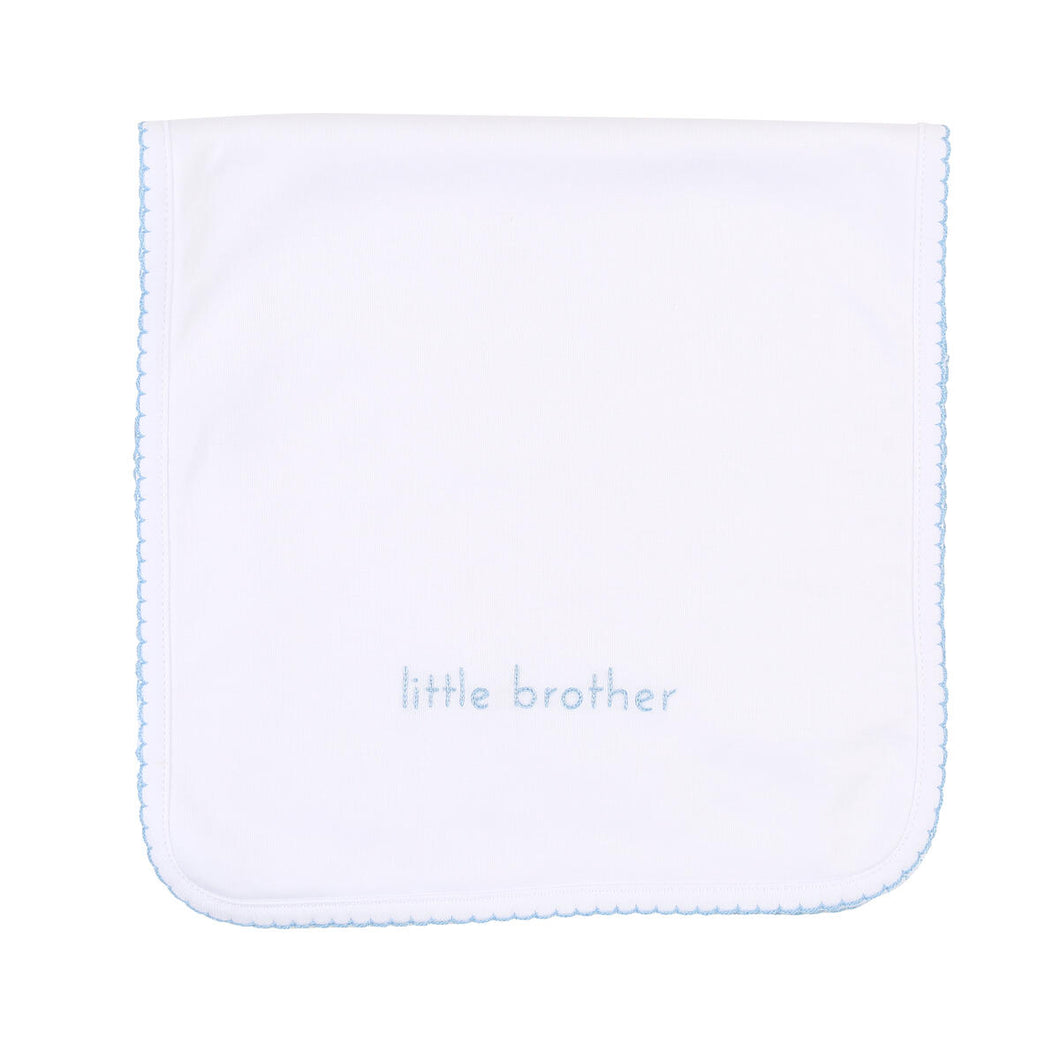 magnolia baby LITTLE BROTHER Embroidered Burp Cloth