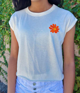 Sweet Soul "Have More Fun" Retro Floral Front/Back Graphic Tee