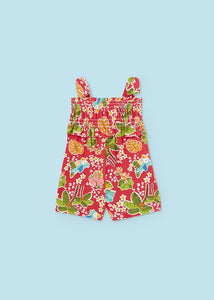 mayoral Baby Girls RED FLORAL ROMPER