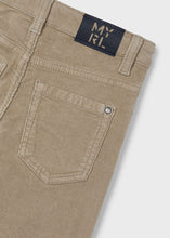 Load image into Gallery viewer, 537 46 mayoral Boys SLIM Fit Khaki Corduroy Pant
