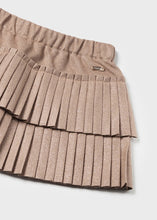 Load image into Gallery viewer, 2902 26 mayoral Baby Girls GLITTER PLEATED Camel Skirt
