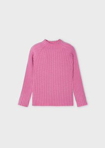 4062 71 mayoral Girls/Tween ROSE PINK Ribbed Mockneck Sweater