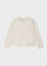 Load image into Gallery viewer, 4355 89 mayoral Girls/Tween IVORY Scalloped Sweater
