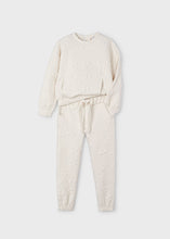 Load image into Gallery viewer, 4891 91 mayoral Girls/Tween FLORAL Winter White Tracksuit
