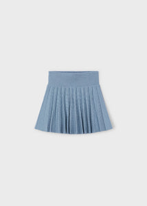 4903 21 mayoral Girls/Tween Blue Pleated Knit SKIRT