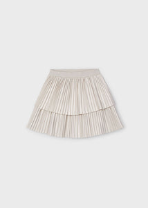 4904 68  mayoral Girls/Tween Beige PLEATED skirt