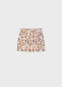 4905 72 mayoral Girls/Tween ROSE Pink FLORAL Corduroy Skirt