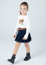 Load image into Gallery viewer, 4906 52 mayoral Girls/Tween DENIM BELTED Skirt
