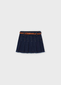 4906 52 mayoral Girls/Tween DENIM BELTED Skirt