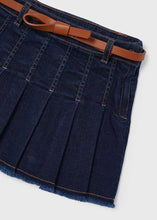 Load image into Gallery viewer, 4906 52 mayoral Girls/Tween DENIM BELTED Skirt
