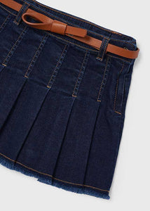 4906 52 mayoral Girls/Tween DENIM BELTED Skirt