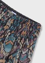 Load image into Gallery viewer, 7975 68 mayoral Tween CHARCOAL,Pink&amp; Blue Printed Skort
