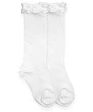Load image into Gallery viewer, 1658 Jefferies Ruffle Knee High Socks, assorted colors
