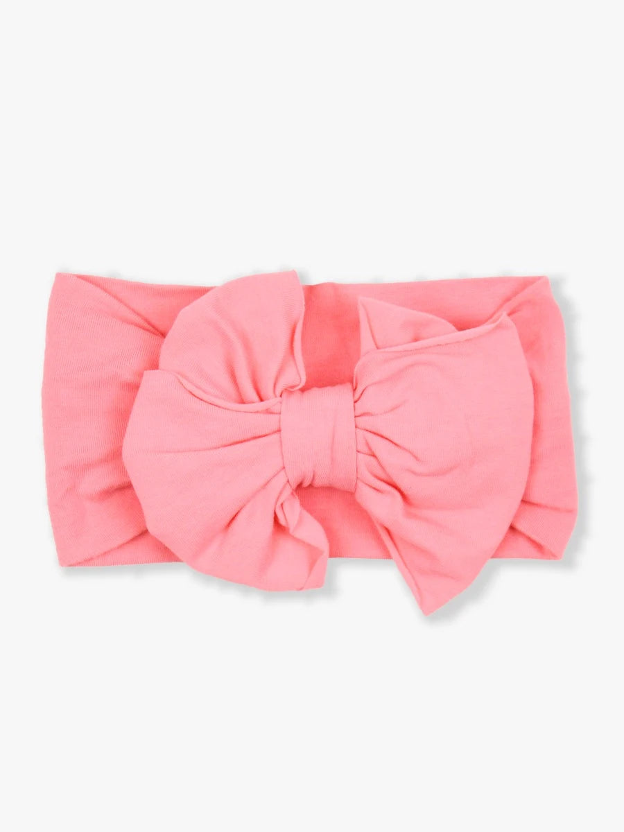 Ruffle Butts BUBBLEGUM PINK Big Bow Headband