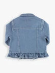 Load image into Gallery viewer, Ruffle Butts LIGHT WASH DENIM Jacket
