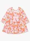 Ruffle Butts PINK PUMPKIN PATCH Knit L/S Skirted Romper