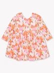 Load image into Gallery viewer, Ruffle Butts PINK PUMPKIN PATCH Knit L/S Skirted Romper
