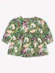 Load image into Gallery viewer, Ruffle Butts ENCHANTED GARDEN Knit L/S Skirted Romper
