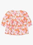 Ruffle Butts PINK PUMPKIN PATCH Knit L/S Skirted Romper