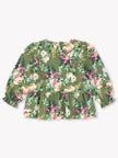 Load image into Gallery viewer, Ruffle Butts ENCHANTED GARDEN Knit Puff L/S Peplum Top
