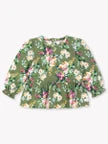 Load image into Gallery viewer, Ruffle Butts ENCHANTED GARDEN Knit Puff L/S Peplum Top
