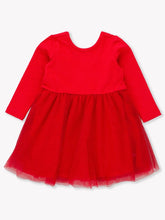 Load image into Gallery viewer, Ruffle Butts RED TULLE L/S Twirl Dress
