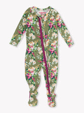 Load image into Gallery viewer, Ruffle Butts ENCHANTED GARDEN Ruffle One Piece Footie
