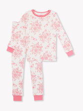 Load image into Gallery viewer, Ruffle Butts PINK BUTTERFLY GARDEN TOILE Convertible Romper
