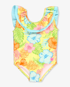 Ruffle Butts HAPPY HULA Scoop Back Ruffle One Piece