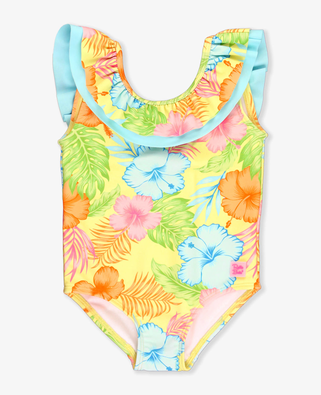 Ruffle Butts HAPPY HULA Scoop Back Ruffle One Piece