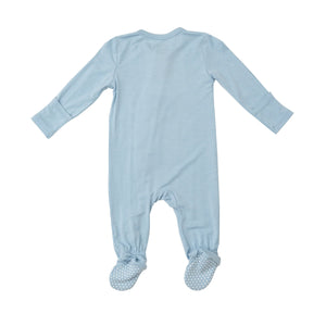 Angel Dear DREAM BLUE SOLID 2 Way Zipper  Footie