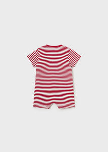 mayoral NB Boys CARS Red Knit Shortall