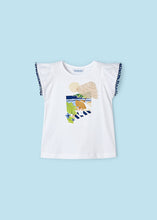 Load image into Gallery viewer, mayoral Girls BEACH GIRL Navy Trim Tank
