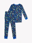 Load image into Gallery viewer, Rugged Butts MERRY BLUE PINES l/s Pajamas
