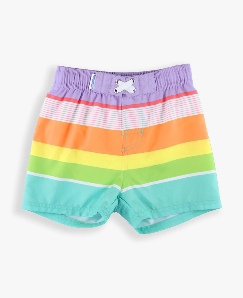 Rugged Butts ISLAND RAINBOW MULTISTRIPE Swim Trunks