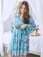 Load image into Gallery viewer, Ruffle Butts FANCY ME FLORAL Mom&#39;s Maternity Robe
