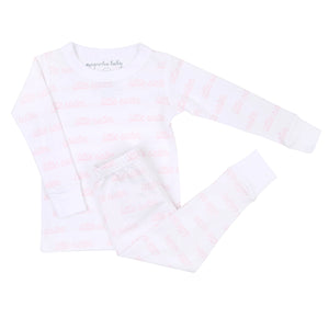 magnolia baby LITTLE SISTER Printed Long Pajamas