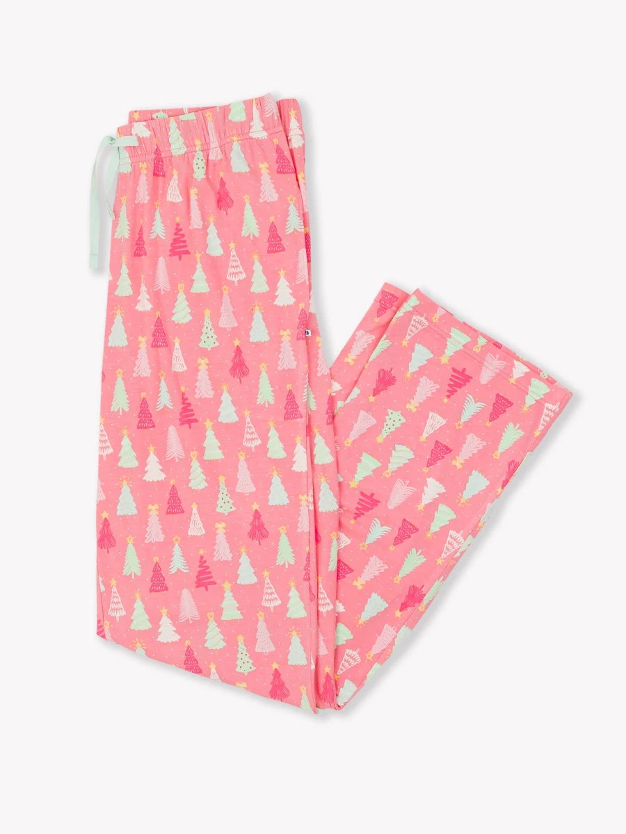 Ruffle Butts MERRY PINK PINES Adult Pajama Pants