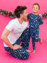 Load image into Gallery viewer, Rugged Butts MERRY BLUE PINES Adult Pajama Pants
