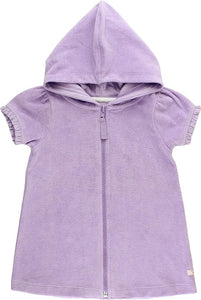 Ruffle Butts LAVENDER Terry Full Zip Cover Up