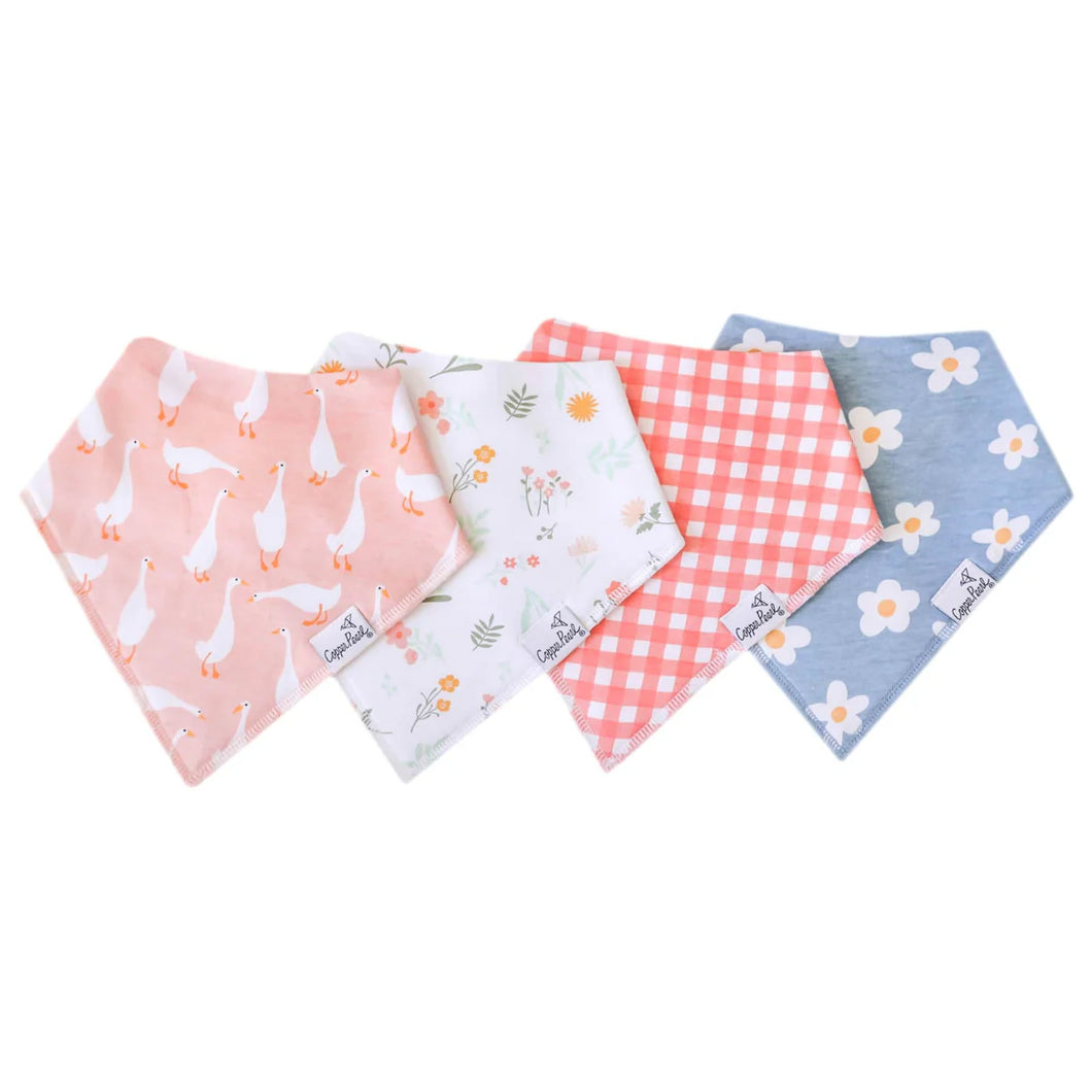 Copper Pearl GOOSIE Bandana Bib Set (4-Pack)