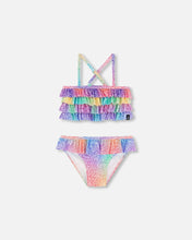 Load image into Gallery viewer, Deux Par Deux GRADIENT RAINBOW Two Piece Swimsuit
