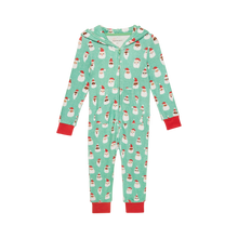 Load image into Gallery viewer, Posh Peanut SANTA MEDLEY Pacci Hooded Playsuit
