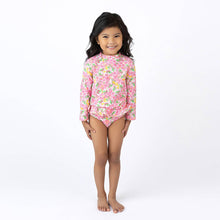 Load image into Gallery viewer, Shade Critters FRESH FLORAL Pink Rash-guard Set
