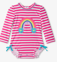 Load image into Gallery viewer, Hatley CANDY STRIPES Baby Rash Guard Swimsuit 1 PC
