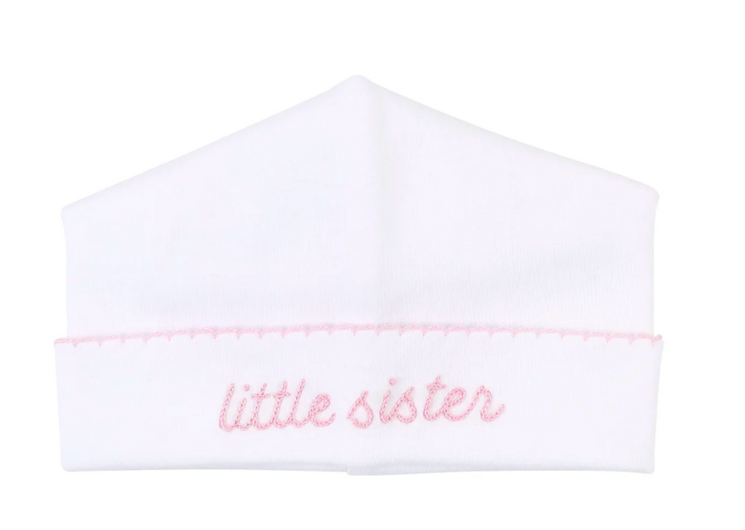 magnolia baby LITTLE SISTER Embroidered Hat