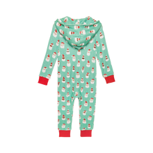 Load image into Gallery viewer, Posh Peanut SANTA MEDLEY Pacci Hooded Playsuit
