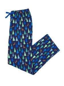 Ruffle Butts MERRY BLUE PINES Adult Pajama Pants