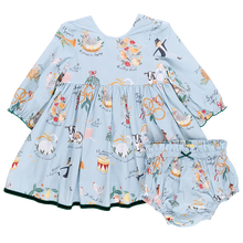 Load image into Gallery viewer, Pink Chicken AMMA - 12 DAYS OF CHRISTMAS Baby Dress Set
