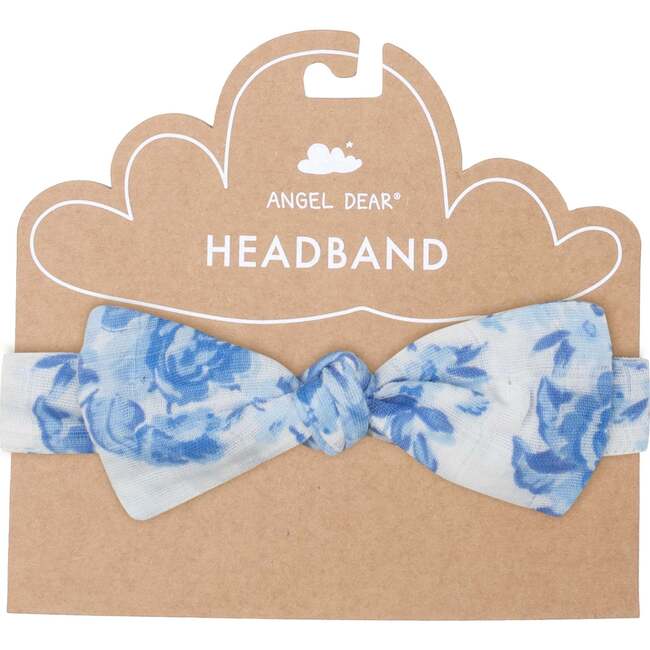 Angel Dear ROSES IN BLUE Bow Headband